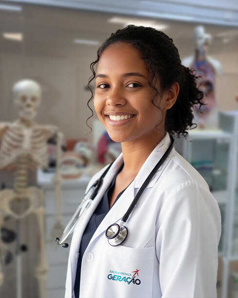 Aluna da Escola Técnica Geração