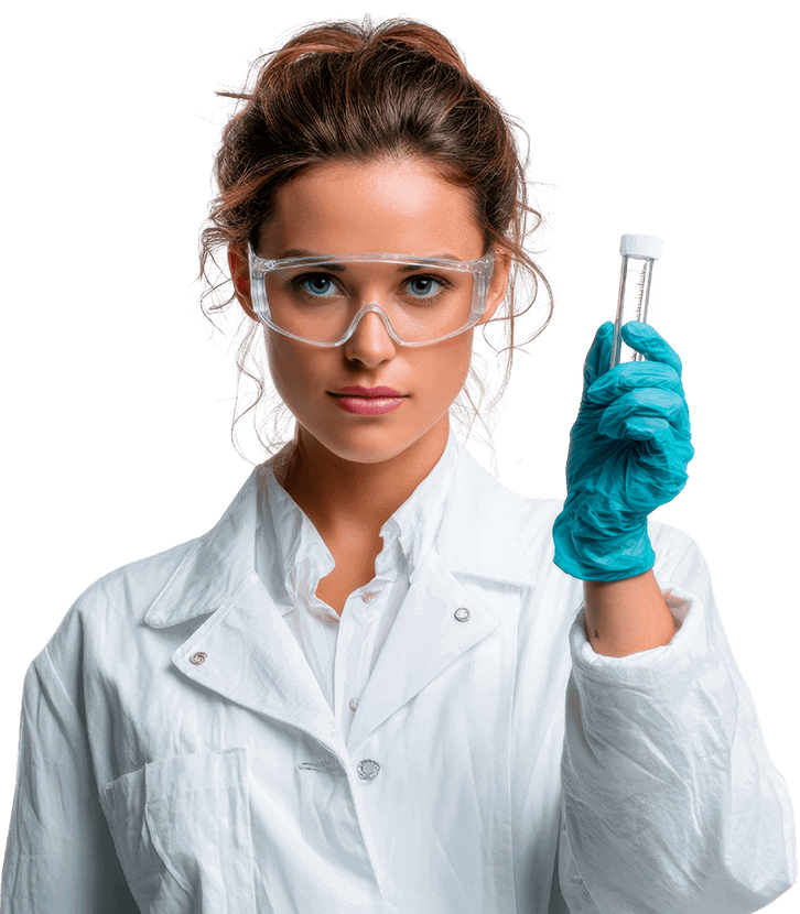 modelo feminina Técnico em Análises Clínicas