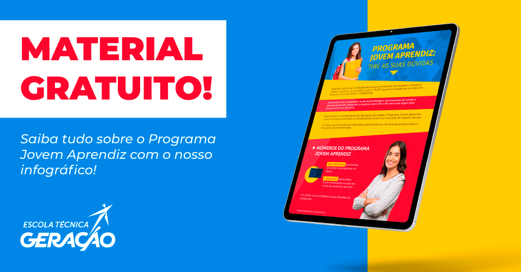Infográfico Gratuito: Programa Jovem Aprendiz
