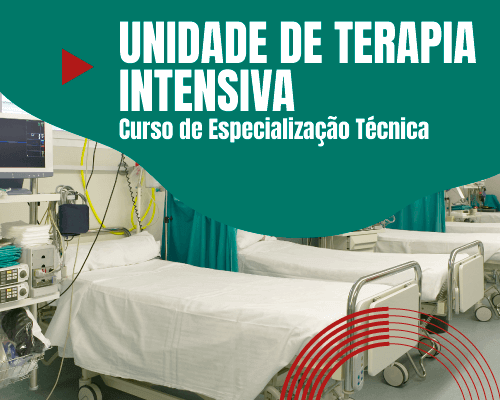 Técnica em enfermagem analisando monitor de unidade de terapia intensiva - Especialização em Unidade de Terapia Intensiva