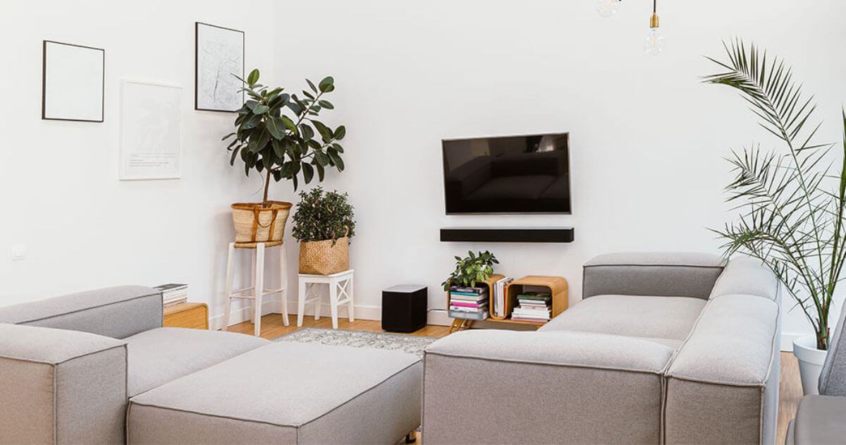 sala com sofás e TV - Design de Interiores para sua sala de estar