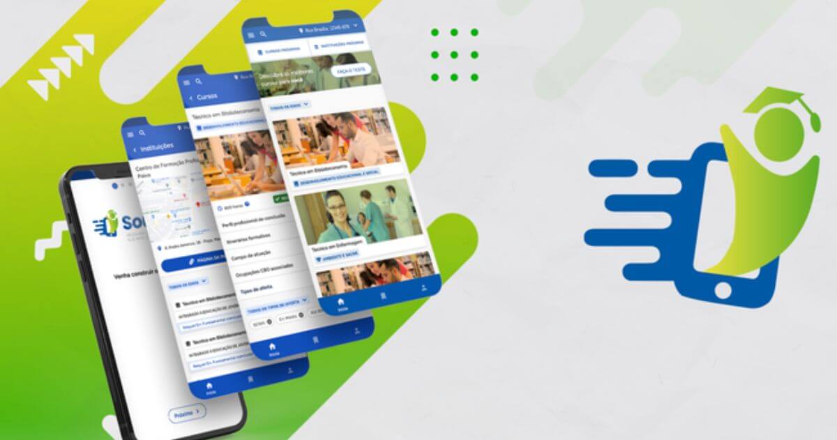 imagem do celular com app SouTec aberto - MEC lança novo Aplicativo SouTec