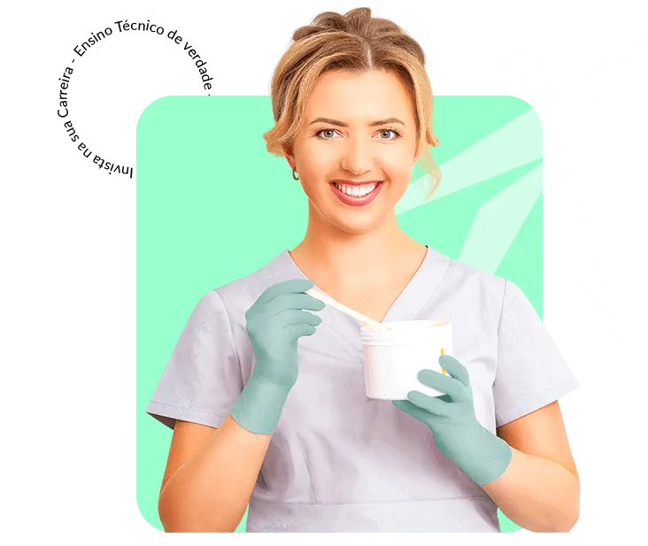 Modelo feminina Curso Técnico em Estética