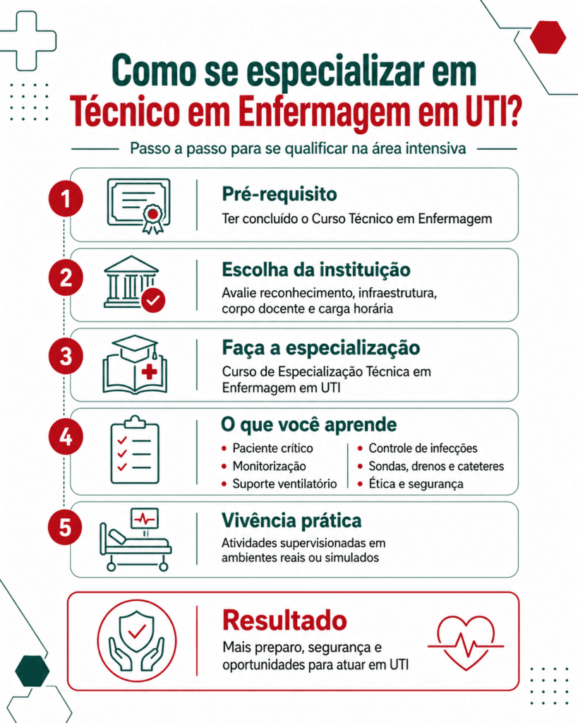 Técnico de Enfermagem pode trabalhar em UTI? Entenda